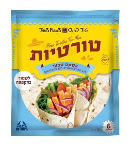 טורטייה קפואה בטעם טבעי ללא חומר משמר 6 יחידות