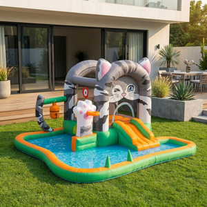מתקן מתנפח עם מגלשה דגם DD-72090 מבית Doctor Dolphin