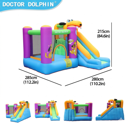 מתקן מתנפח עם מגלשה דגם DD-72007 מבית Doctor Dolphin
