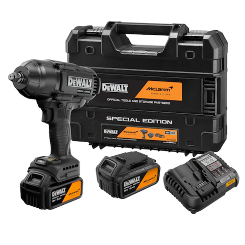 סט מפתח אימפקט עוצמתי ''18V 1/2 + שתי סוללות 5AH DCF99MP2TX MCLAREN 