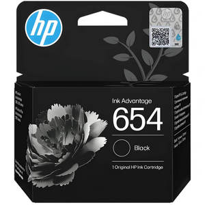 ראש דיו מקורי שחור HP 654 7FP39UE