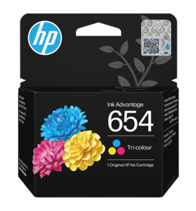 ראש דיו מקורי צבעוני HP 654 7FP38UE
