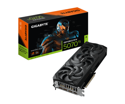 כרטיס מסך Gigabyte GeForce RTX 5070 Ti Windforce 3 OC SFF 16GB