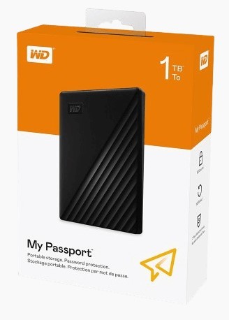 כונן קשיח חיצוני Western Digital WDBYVG0010BBK My Passport 1TB