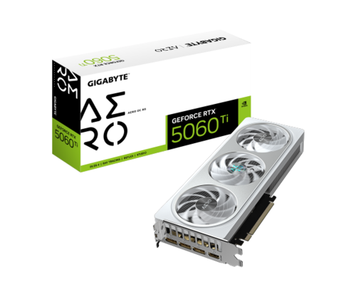 כרטיס מסך Gigabyte GeForce RTX 5060 Ti AERO OC 8GB White