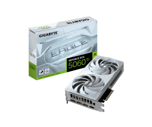 כרטיס מסך Gigabyte GeForce RTX 5060 Ti EAGLE ICE OC 8GB White