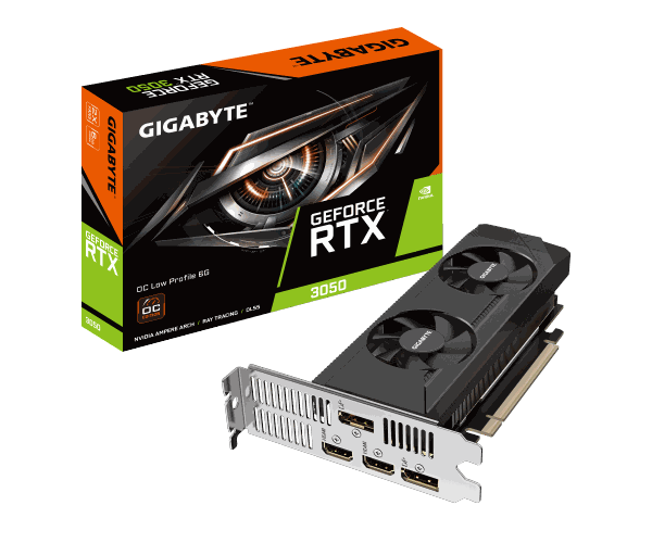כרטיס מסך Gigabyte GeForce RTX 3050 OC Low Profile 6GB
