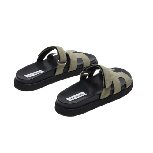 כפכף STEVE MADDEN מידות 36-40.5 לנשים בגוון זית