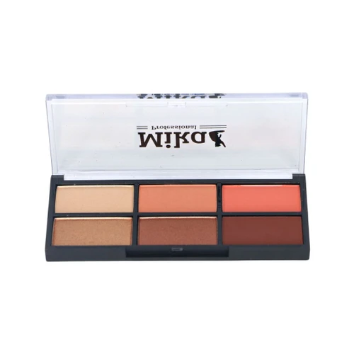 פלטת צלליות 01 נייטשר של Mika Professional עם גוונים טבעיים לאיפור עיניים מקצועי