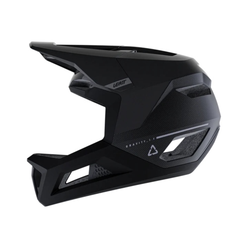 קסדת אינדורו מלאה לאופניים ליט שחור -  LEATT MTB GRAVITY 5.0