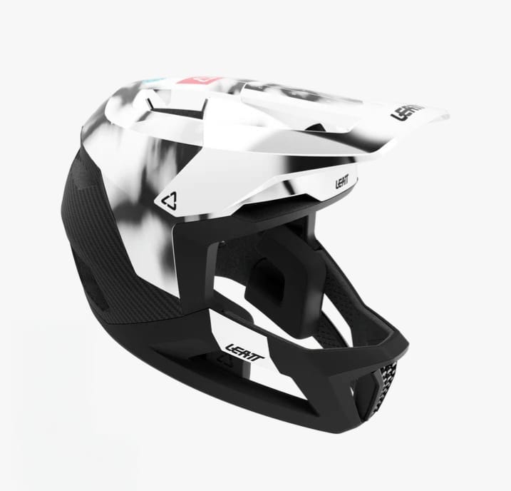 קסדת אינדורו מלאה לאופניים ליט לבן - LEATT MTB GRAVITY 5.0
