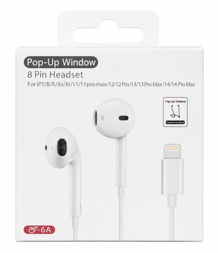 אוזניות Lightning ‏8 Pin עם Pop-Up Window