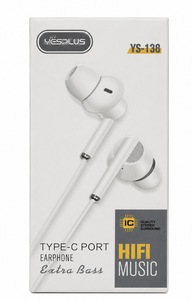  Earphones – אוזניות YCSPLUS YS-138 Type-C HiFi