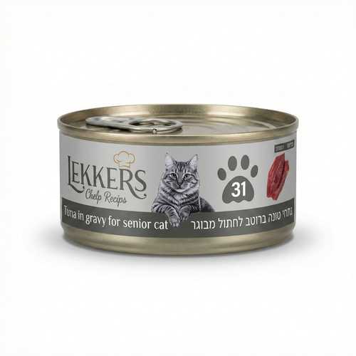 מעדן לקרס לחתולים מבוגרים מספר 31 טונה ברוטב