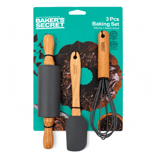 סט 3 אביזרי אפייה מוקטנים Baker'S Secret