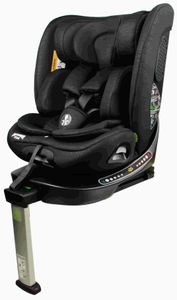 כיסא בטיחות ובוסטר מסתובב TITAN 360º מלידה ועד גיל 8 בתקן i-Size עם הגנת צד וראש מוגברת - שחור