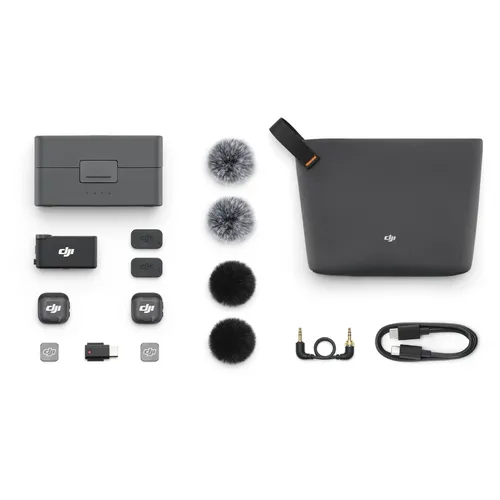 מערכת מיקרופון אלחוטי 2 משדרים DJI-MIC 3
