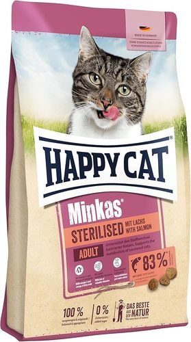 Happy Cat Minkas Sterelised Salmon 4 kg