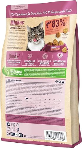 Happy Cat Minkas Sterelised Salmon 4 kg