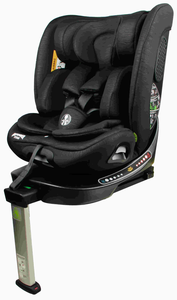 כיסא בטיחות ובוסטר מסתובב TITAN 360º מלידה ועד גיל 8 בתקן i-Size עם הגנת צד וראש מוגברת - שחור