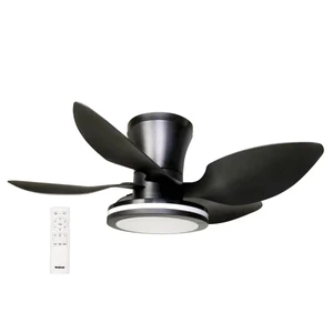 מאוורר תקרה "30W CAT 30 שחור עם שלט Semicom SM-FL1103B30/30CT