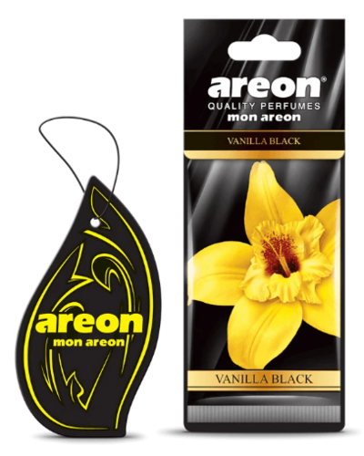 ‏עץ ריח בניחוח וניל שחור Areon Mon