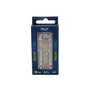זוג דמויי דג רגלו היברידי Ragot Raglou Hybrid 65mm 4.5g בצבע לבן