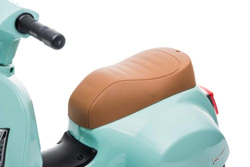בימבה אופנוע ממונעת 6V וספה VESPA עם גלגלי עזר, מונע התהפכות, אורות ואפקטים קוליים בעברית - אפרסק