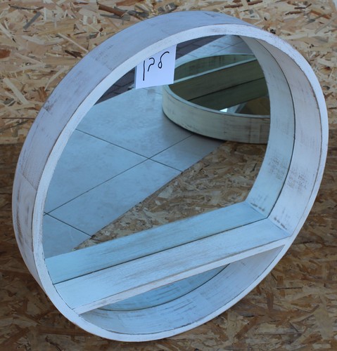 מראה עגולה עם מדף פנימי-70 ס