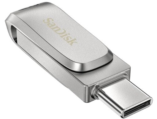 זיכרון נייד צבע כסוף Sandisk Ultra Dual Drive Luxe 512GB