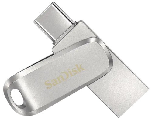 זיכרון נייד צבע כסוף Sandisk Ultra Dual Drive Luxe 512GB