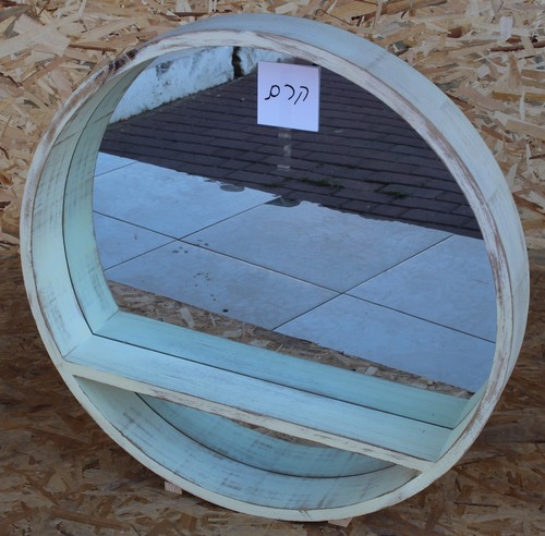 מראה עגולה עם מדף פנימי-70 ס