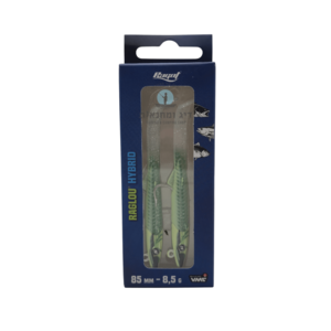 זוג דמויי דג רגלו היברידי Ragot Raglou Hybrid 85mm 8.5g ירוק זוהר GLOW
