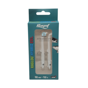 זוג דמויי דג רגלו צלופח Ragot Raglou Hybrid Eel 90mm 9.5g לבן