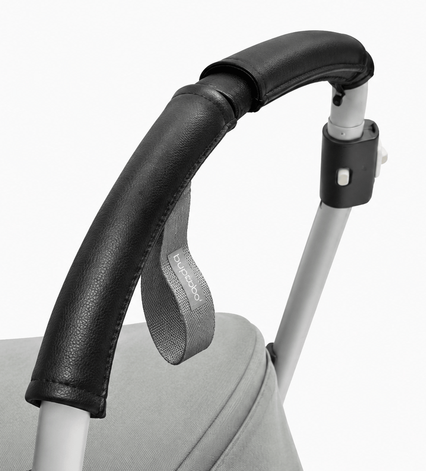 כיסוי לידית דמוי עור מתאים ל־Bugaboo Fox / Dragonfly / Bee 5 / Bee 6 צבע שחור