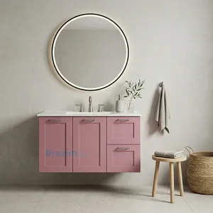 ארון תלוי ירדן ורוד עתיק 2 דלתות ו 2 מגירות אינטגרליות