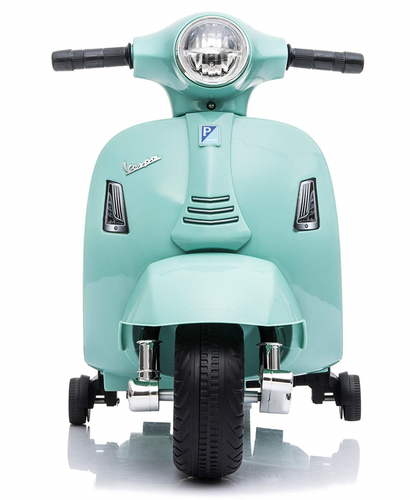 בימבה אופנוע ממונעת 6V וספה VESPA עם גלגלי עזר, מונע התהפכות, אורות ואפקטים קוליים בעברית - אפרסק 5