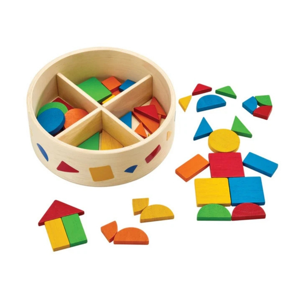 קופסת מוזאיקה מונטסורי - PLAN TOYS
