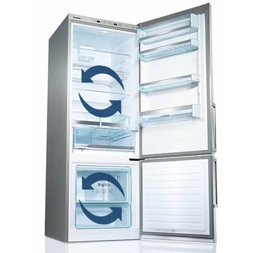מקרר מקפיא תחתון BOSCH KGN86AIDR