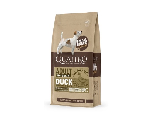 QUATTRO גריין פרי ברווז סנסטיב מיני לכלב בוגר 1.5 ק