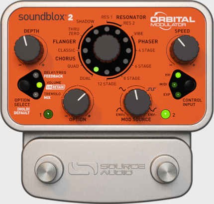 אפקט מודולציה לגיטרה Soundblox2 Orbital Modulator