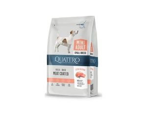 QUATTRO קוואטרו אקסטרה סלמון לכלב בוגר מיני 1.5 ק"ג