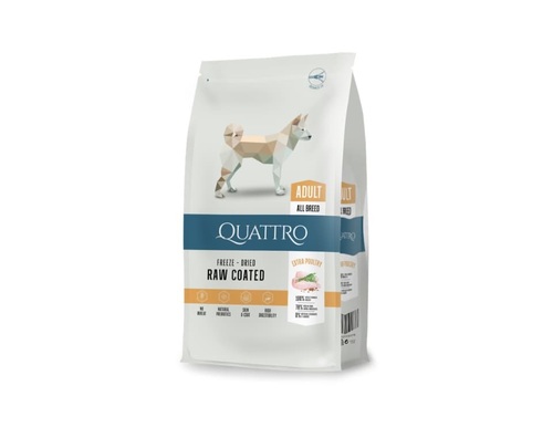 QUATTRO קוואטרו אקסטרה עוף לכלב בוגר 3 ק