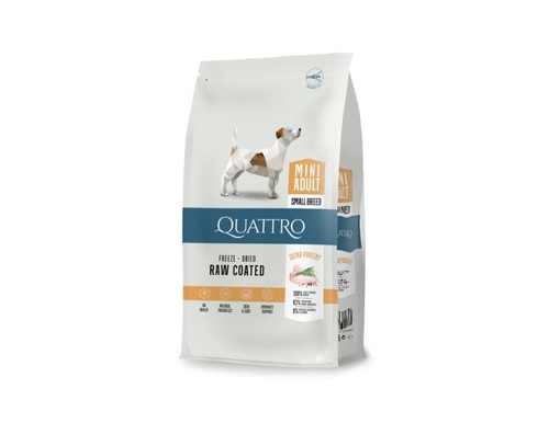 QUATTRO קוואטרו אקסטרה עוף לכלב בוגר מיני 1.5 ק