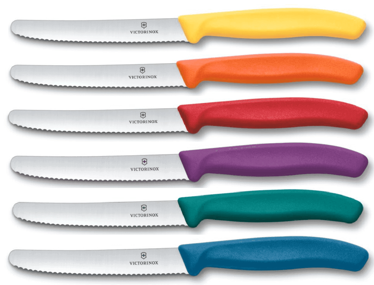 סט 6 סכינים מעוגלת משוננת 11 ס"מ  ויקטורינוקס | Victorinox 