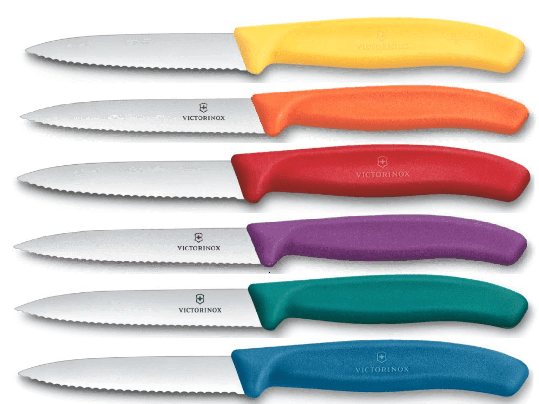 סט 6 סכינים שפיץ משונן 10 ס"מ ויקטורינוקס | Victorinox 