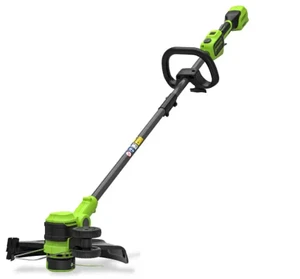 Greenworks ST24L02-01 דור 2 גוף בלבד - חרמש לגינה וקוצץ קנטים נטען 2 ב-1 עם מנוע Brushless מתקדם 24V