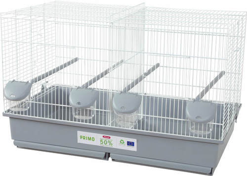 כלוב ציפורים עם מחיצה פרימו קטי זולוקס PRIMO CAGE CATI 67 WHITE/GREY