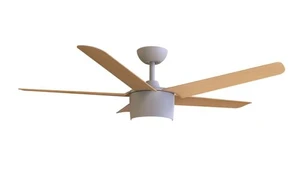 מאוורר תקרה ביתי SmartAir SkyBreeze 52 - עץ בהיר SmartAirCF-52VW-RC-L