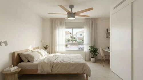 מאוורר תקרה ביתי SmartAir SkyBreeze 52 - עץ בהיר SmartAirCF-52VW-RC-L